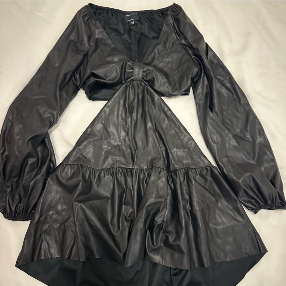 ASOS Black Faux Leather dress